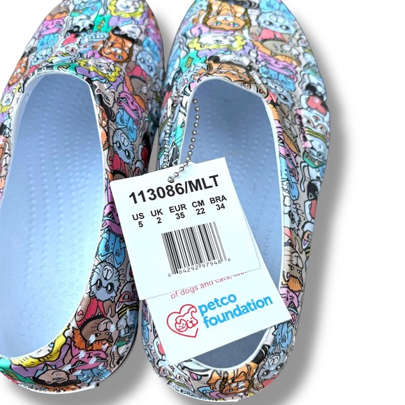 BOBS from Skechers Aquamenace Dog Cat‎ Print EVA Foam Rubber Shoe Sz 5 New - Picture 6 of 8